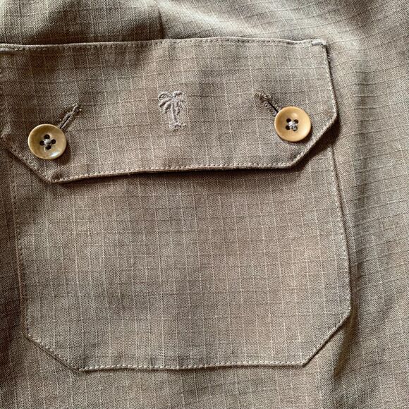 Tommy Bahama Brown Silk Sz 14 Pants Utility Safari Travel Trouser Cargo Pockets - Picture 11 of 11